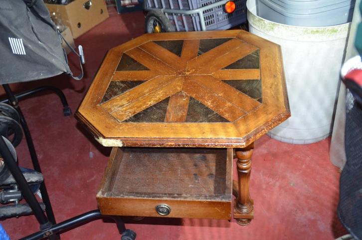 Salontafel Bijzettafel, Maison & Meubles, Tables | Tables de salon, Utilisé, Chêne, Enlèvement