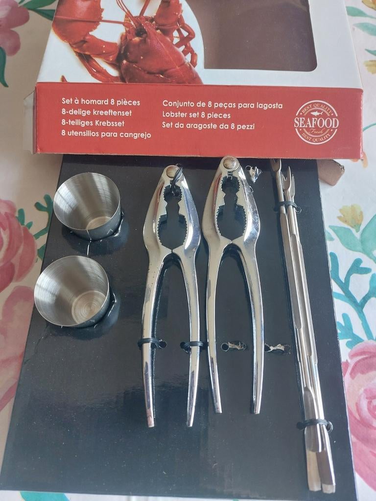 Ensemble de 8 pièces à homard, Maison & Meubles, Enlèvement, Comme neuf
