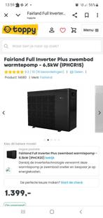 Zwembad warmtepomp 6.5kw full inverter, Ophalen