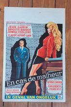 affiche ancienne Brigitte Bardot Jean Gabin Simenon 1958, Envoi, Film