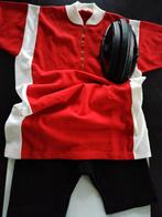 Vintage wielerkledij (jaren '70) met hoofdbescherming, Ophalen of Verzenden, Gebruikt, S