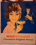 Vintage reclamepaneeltje Babycham, Enlèvement ou Envoi