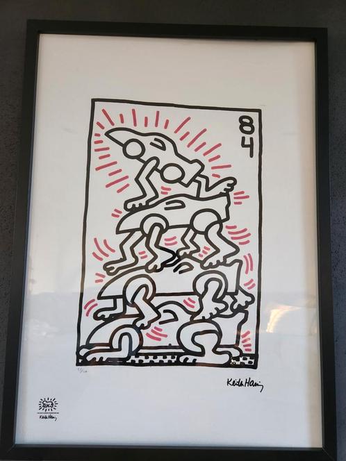 Keith Haring - Cars Tower 84, Antiek en Kunst, Kunst | Litho's en Zeefdrukken, Ophalen of Verzenden