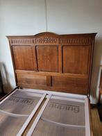 Houten bed., Huis en Inrichting, Slaapkamer | Bedden, Ophalen, Gebruikt, Tweepersoons, Hout