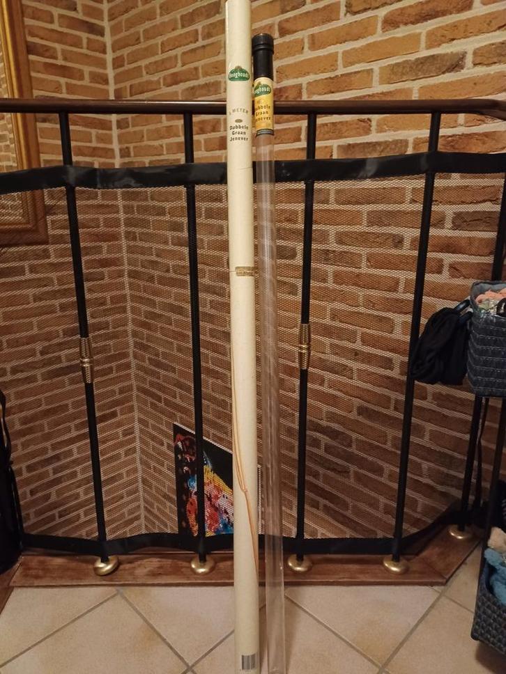 1m Hooghoudt dubbele graanjenever, Verzamelen, Biermerken, Gebruikt, Ophalen of Verzenden