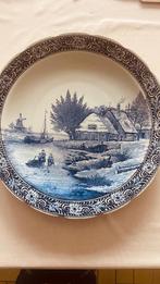 Delfts blauw sierbord J Sonneville Lot van 2 stuks, Ophalen
