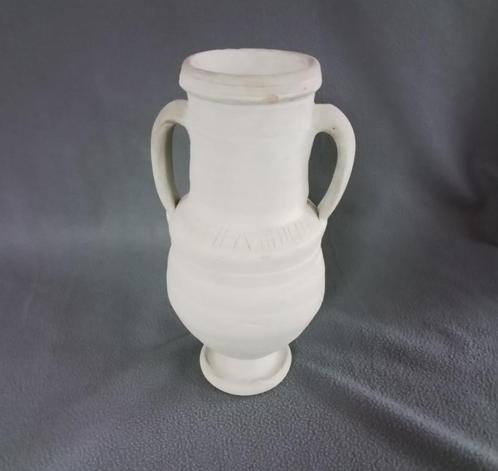 Beige kruik / vaas (aardewerk - 28 cm hoog), Maison & Meubles, Accessoires pour la Maison | Vases, Utilisé, Enlèvement ou Envoi