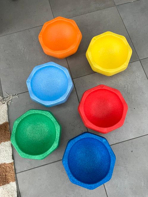 6 nieuwe STAPELSTENEN - stepping stones, Kinderen en Baby's, Speelgoed | Educatief en Creatief, Nieuw, Ophalen