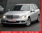 Mercedes C200 CDI BlueEFFICIENCY AUTOMAAT EURO5 NAV AIRCONDI, Auto's, Te koop, Zilver of Grijs, Parkeersensor, C-Klasse