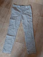 wit gestreepte broek zara basics m34, Kleding | Dames, Broeken en Pantalons, Wit, Ophalen of Verzenden, Zo goed als nieuw, Maat 34 (XS) of kleiner