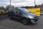 Peugeot Partner Tepee 1.6 BlueHDi Style GPS / Airco, Auto's, Peugeot, Monovolume, Zwart, 109 g/km, Bedrijf