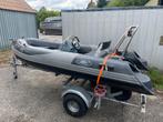 Leuke Rib console boot met fijne trailer, Autres marques, Utilisé, Essence, Autres matériaux