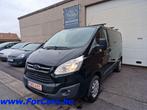 Ford Transit Custom,2.0tdci euro 6, ac, pdc, navi , 1 j gar, Auto's, Stof, 4 cilinders, USB, Zwart