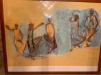 Groot kader met poster “August Rodin”, Antiek en Kunst, Ophalen