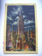 Postkaart : Chrysler building at night, Hors Europe, Affranchie, 1940 à 1960, Envoi