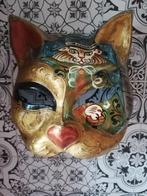 Masker kat papier maché, Ophalen of Verzenden