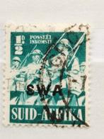 Suid-Afrika 1941 - soldaten - leger - opdruk SWA, Ophalen of Verzenden, Gestempeld