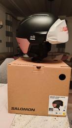 Skihelm met visier, Sport en Fitness, Skiën en Langlaufen, Overige typen, Zo goed als nieuw, Ski, Salomon