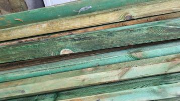 houten kepers, Doe-het-zelf en Bouw, Hout en Planken, Zo goed als nieuw, 50 mm of meer, Balk, Overige houtsoorten