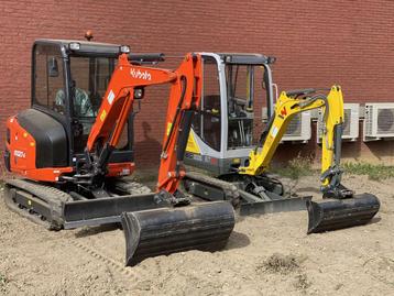 Location mini pelle 2.7 tonnes et 1.6 tonnes  beschikbaar voor biedingen