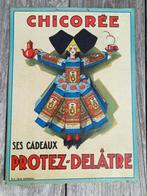 panneau d'affichage vintage très décoratif en chicorée, Comme neuf, Enlèvement ou Envoi, Panneau publicitaire