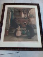 Gesigneerde ets van Franz charlet, Enlèvement ou Envoi