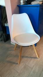 Eetstoelen 5x, Huis en Inrichting, Stoelen, Scandi, Wit, Zo goed als nieuw, Vijf, Zes of meer stoelen