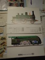 trains affiche photo dessin train locomotive à vapeur Funken, Collections, Photos & Gravures, Comme neuf, Autres sujets/thèmes