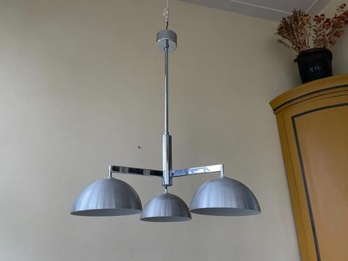 Vintage Lamp Hamglamp aluminium Frans, Antiek en Kunst, Antiek | Verlichting, Ophalen of Verzenden