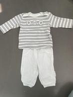 Wit/grijs gestreepte t-shirt met witte broek maat 56, Enfants & Bébés, Vêtements de bébé | Taille 56, Bel&Bo, Vêtements de nuit ou Sous-vêtements
