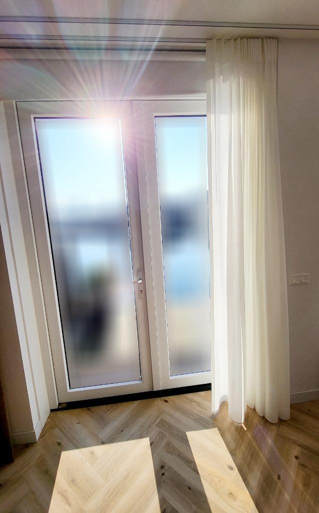 Inbetween Transparant Gordijn - Merk: De Ploeg - Kleur: Wit, Huis en Inrichting, Stoffering | Gordijnen en Lamellen, Gebruikt