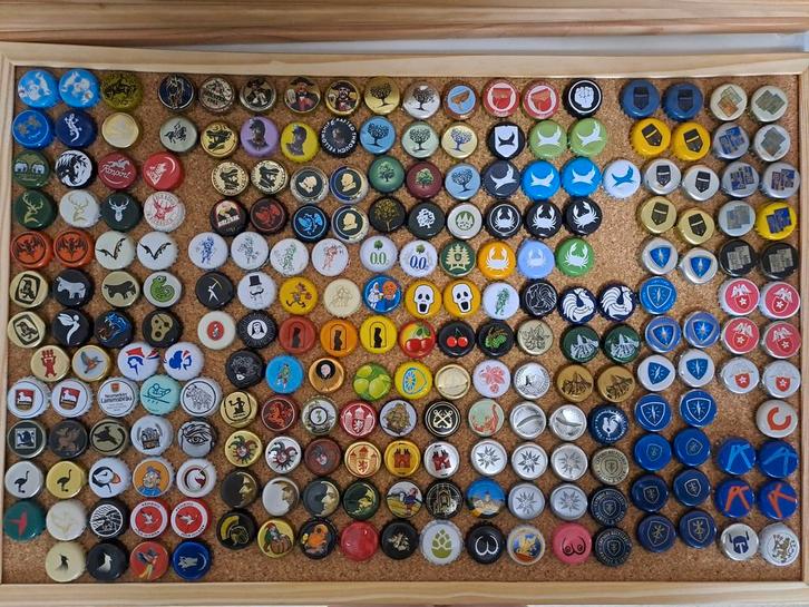 Kroonkurken-bierdopjes-caps-bierdoppen, Verzamelen, Overige Verzamelen, Gebruikt, Verzenden