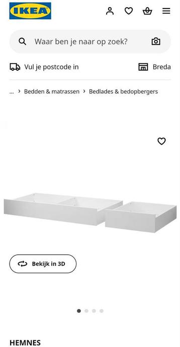 Ikea Hemnes bedlade, nieuwstaat