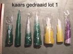lot kaarsen draaikaars verjaardag mama juf meester kado 1, Ophalen of Verzenden, Nieuw