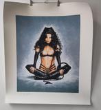 Julie Strain - Olivia de Berardinis - gesigneerd litho, Antiek en Kunst, Ophalen of Verzenden