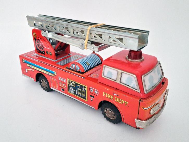 blikken speelgoed brandweer, Verzamelen, Speelgoed, Gebruikt, Ophalen of Verzenden
