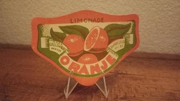 Jus limonade ancienne étiquette Oranje Callewaert