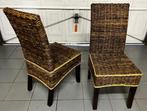 Rieten eetkamerstoelen, Huis en Inrichting, Ophalen, Riet, Riet of Rotan, Zo goed als nieuw