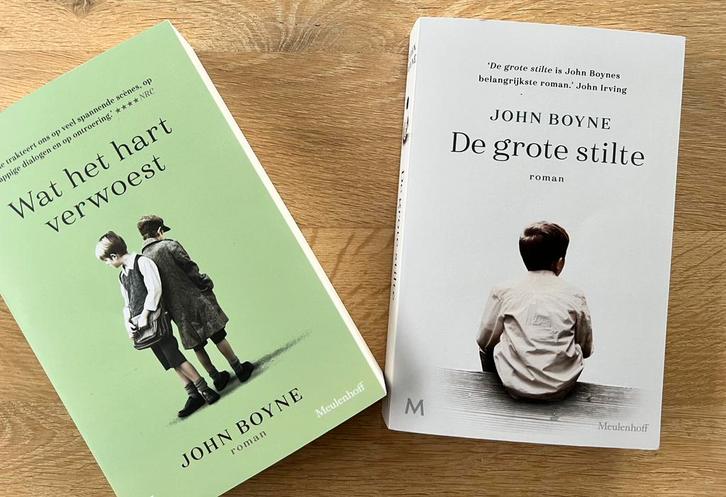 John Boyne  2 boeken:Wat het hart verwoest + De grote stilte, Boeken, Literatuur, Ophalen of Verzenden