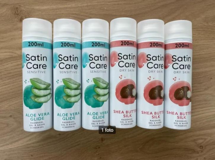 Gillette scheergel Satin Care voor vrouwen, Handtassen en Accessoires, Uiterlijk | Lichaamsverzorging, Nieuw, Overige typen, Ophalen of Verzenden