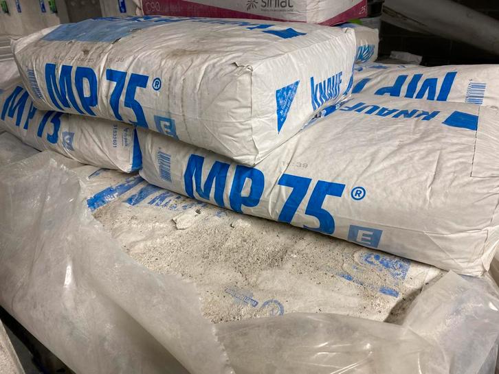 Knauf Mp 75, kleefgips, fix & finish, krimpvrije mortel, Bricolage & Construction, Isolation & Étanchéité, Comme neuf, Enlèvement