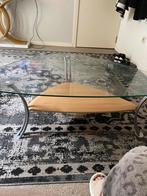 Salontafel glas, Huis en Inrichting, Tafels | Salontafels, Ophalen, Zo goed als nieuw, Glas