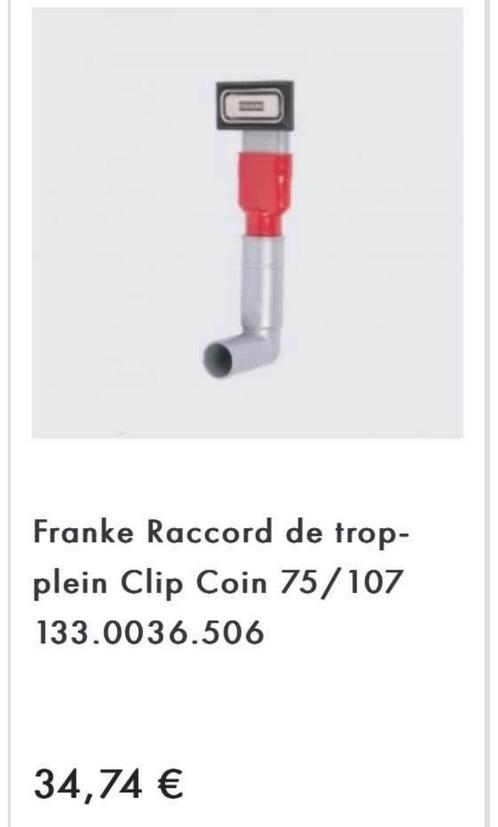 Franke Bouchon de vidange turbo avec trop-plein, Huis en Inrichting, Woonaccessoires | Overige, Nieuw, Ophalen