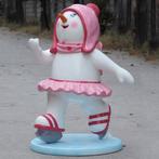 Skating Snowman Family – Sneeuwpop 76 x 70 x 116 cm, Ophalen, Nieuw