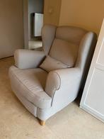 Beige oorfauteuil - ZGAN, Huis en Inrichting, Ophalen, Zo goed als nieuw