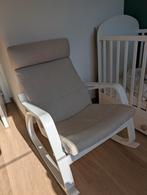 Ikea Poang schommelstoel beige stof, Huis en Inrichting, Ophalen, Zo goed als nieuw, Stof