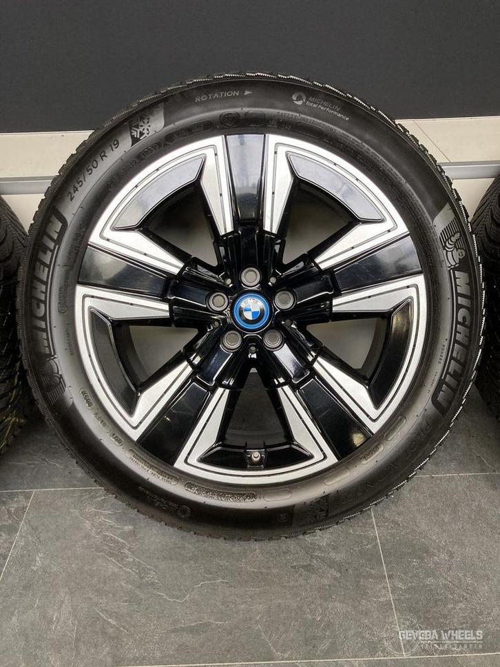 19” originele BMW iX3 G08 velgen + winterbanden 5x112 842, Auto-onderdelen, Banden en Velgen, Banden en Velgen, Winterbanden, 19 inch