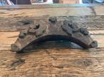 Antique Double Paisley Wood Textile Block, Ophalen of Verzenden