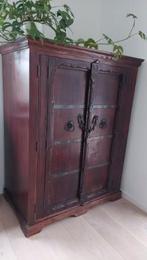 unieke koloniale kast, Huis en Inrichting, Ophalen, Gebruikt, 100 tot 150 cm, Koloniaal