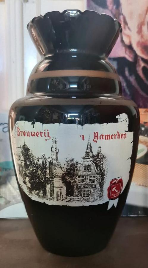 Brouwerij 't Hamerken Brugge vaas, Verzamelen, Biermerken, Ophalen of Verzenden
